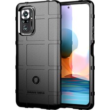 4U Sky Xiaomi Redmi Için Şok Geçirmez Sağlam Kare Izgara Cilt Tpu Telefon Kılıfı Kabuğu Not 10 Pro/not 10 Pro Max-Black (Yurt Dışından)