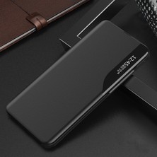 4U Sky Pencere Flip Deri Telefon Stand Kılıfı Xiaomi Için Kılıf Kapağı Note 10 Pro Max/redmı Note 10 Pro/redmi Note 10 Pro (Hindistan) -Black (Yurt Dışından)