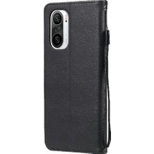 4U Sky Deri Cüzdan Stand Telefon Kılıfı Xiaomi Redmi K40 Pro/redmi K40/POCO F3/mı 11I-BLACK (Yurt Dışından)