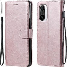 4U Sky Deri Cüzdan Stand Telefon Kılıfı Xiaomi Redmi K40 Pro/redmi K40/POCO F3/mı 11I-ROSE Gold Için (Yurt Dışından)