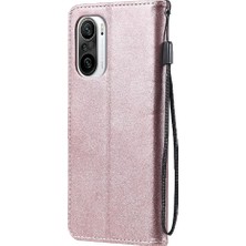 4U Sky Deri Cüzdan Stand Telefon Kılıfı Xiaomi Redmi K40 Pro/redmi K40/POCO F3/mı 11I-ROSE Gold Için (Yurt Dışından)