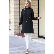 Esilanur Işıl Tesettür Tunik Siyah
