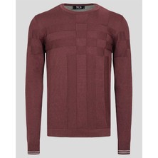 Ncs Mürdüm Erkek Triko Örgü Desenli Slim Fit Kazak Ncs Jeans 3638