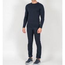 Ncs Lacivert Erkek Bisiklet Yaka Triko Slim Fit Pamuklu Kazak Ncs Jeans 3002