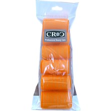 Croc 1224 Turuncu 6'lı Mini Paket Bigudi Cırtlı Saç Bigudisi Çap 3 cm