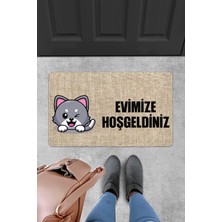 Evaşk Kapı Önü Paspası Vinil Kaymaz Tabanlı