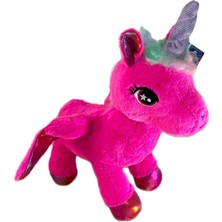 Kara Toys Peluş Unicorn At Kanatlı Koyu Pembe 30 cm