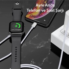 Velliw 2in1 Yeni Nesil 1.5m Apple Watch Şarjı ve Lightning Hızlı Şarj Kablosu