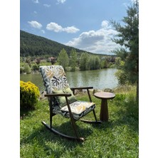 Asedia Trend Ceviz Tropikal Sallanan Sandalye Dinlenme Emzirme Baba Tv Okuma Koltuğu Berjer