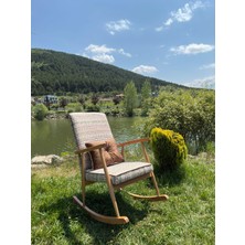 Asedia Trend Naturel Bohem Sallanan Sandalye Dinlenme Emzirme Baba Tv Okuma Koltuğu Berjer