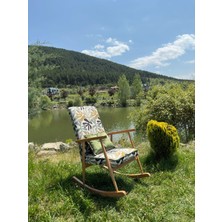 Asedia Trend Naturel Tropikal Sallanan Sandalye Dinlenme Emzirme Baba Tv Okuma Koltuğu Berjer