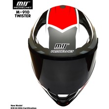 Mts M-910 Twıster Güneş Vizörlü Kask (Siyah Camlı)