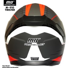 Mts M-910 Twıster Güneş Vizörlü Kask (Siyah Camlı)