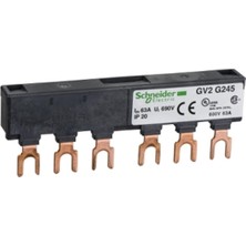 Schneider Electric , GV2G245 , Tesys Gv2 Linergy Ft Busbar 63A 45MM 2tap