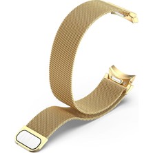 AktarMobile Galaxy Watch 6 40 / 44 mm Tam Uyumlu Mıknatıslı Hasır Metal Örgü Kordon Kayış Orijinal Pim
