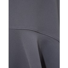 Rivus Volanlı Mini Etek - Gri