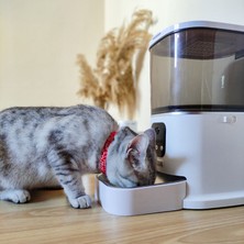 Internal Veterinary Systems Paslanmaz Mama Kaseli- Kameralı ve Uzaktan Bağlantılı Otomatik Kedi Köpek Mama Kabı