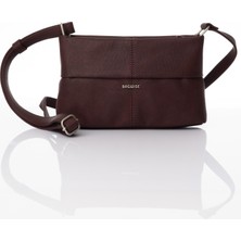 Bagwise Kadın Omuz Çantası, Orta Boy, 9008 BORDO