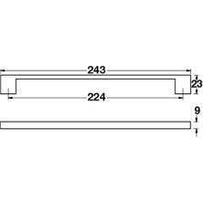Hafele Han Kulp Krom Parlak Renkli 224 mm 2'li Paket