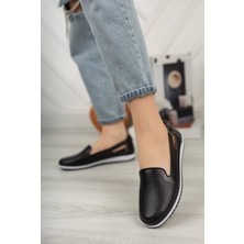 Ventes Kemerli Siyah Şık Babet