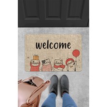 Evaşk Kapı Önü Paspası Vinil Kaymaz Tabanlı