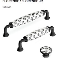 Hafele Florence Kulp Siyah Renkli 96 mm Porselen 3'lü Paket