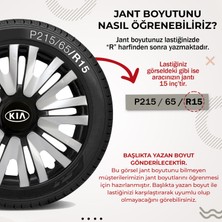 Kef Kia Cerato 15 Inç Uyumlu Jant Kağpağı 4'lü Takım Renkli 3515