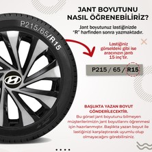 Kef Hyundai 15 Inç Uyumlu Jant Kapağı 4 Lü Takım Şimşek 1415