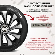 Kef Nissan 15 Inç Uyumlu Jant Kapağı 4 Lü Takım Şimşek 1415