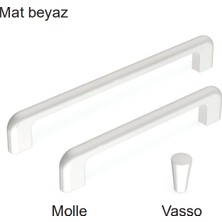 Hafele Molle Kulp Beyaz Renkli 128MM 2’li Paket