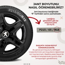 Kef Fiat Stilo 16 Inç Uyumlu Jant Kapağı 4'lü Takım Siyah 1616