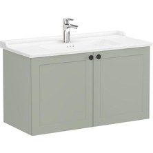 Vitra Root Classic Kapaklı Lavabo Dolabı 100 cm Mat Retro Yeşil 68749