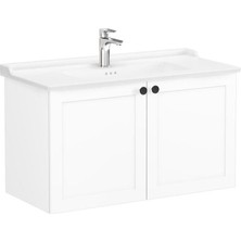 Vitra Root Classic Kapaklı Lavabo Dolabı 100 cm Mat Beyaz 68743