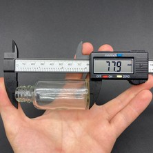 JUNİBELİW 12 Adet JUNİBELİW 30 Ml Cam Şişe Küçük Plastik Kapak Oda Kokusu Şişesi 12X30 Ml