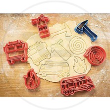 Bi'şeyler Sepeti Itfaiyeci Kurabiye Kalıbı Set 6'lı