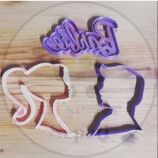 Bi'şeyler Sepeti Barbie Kurabiye Kalıbı 3'lü Set