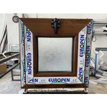 48*48 Wc Havalandırma Vasistas A Meşe