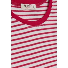Breeze Kız Bebek Uzun Kollu Tişört Çizgili 9 Ay-3 Yaş, Fuşya