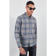 Edition Flanel Ekose Kışlık Gömlek Gri