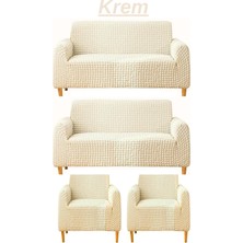 Heytgah 3+3+1+1 Bürümcük Eteksiz, Lastikli, Esnek, Yıkanabilir Koltuk, Kanepe, Çekyat Takımı Örtüsü. Heytgah Koltuk Takımı Kılıfı