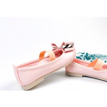 The Simple Luxury Kız Çocuk Pembe Ayakkabı Bantlı Babet