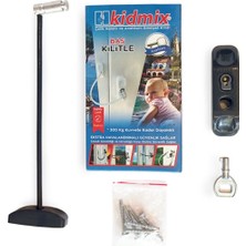 Kidmix Çelik Halatlı Pvc-Pencere Çocuk Emniyet Kilidi 1 Adet