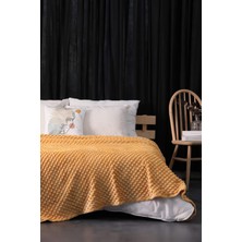 Mink Tomurcuk Çift Kişilik Battaniye - Sarı