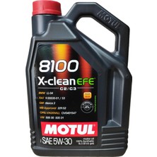 Motul 8100 X-Clean Efe 5W-30 5 Litre Motor Yağı (Üretim Yılı: 2024)