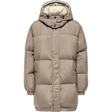 Only Kadın Onlvılma Kapüşonlu Şişme Mont 15294690 Vizon