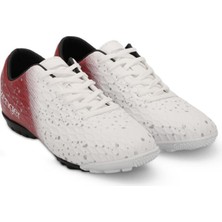 Slazenger Hanıa Hs Futbol Erkek Halı Saha Ayakkabı Beyaz / Kırmızı
