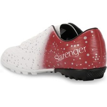Slazenger Hanıa Hs Futbol Erkek Halı Saha Ayakkabı Beyaz / Kırmızı