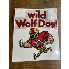 Gönülden Tasarım 24X20 cm Ütü Ile Yapışan Wild Wolf Doğ Transfer Baskı Arma