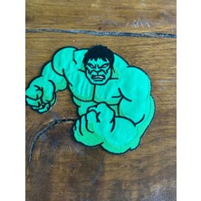 Gönülden Tasarım 12X15 cm Ütü Ile Yapışan Hulk Kabartma Naskış Işleme Armaa Yama Dikiş  Hobi