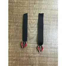 Gönülden Tasarım 8x1 cm 2 Li Çelik Yıldız Uçlu Çanta Giyim Aksesuarı